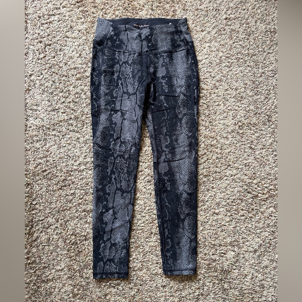 Snakeskin Print Leggings